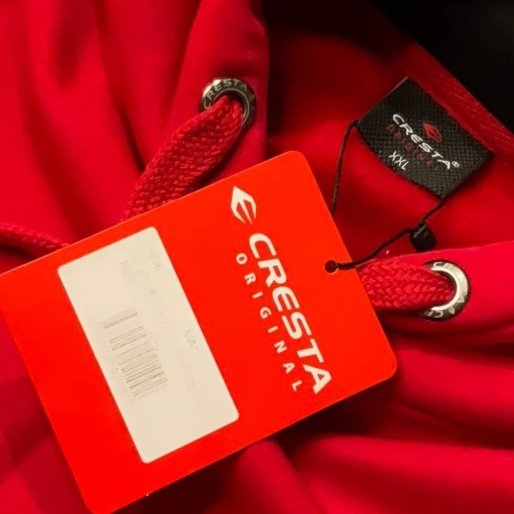 Cresta Bold Red and Black Men's Hoodie. NWT. Size XXL. MSRP $130